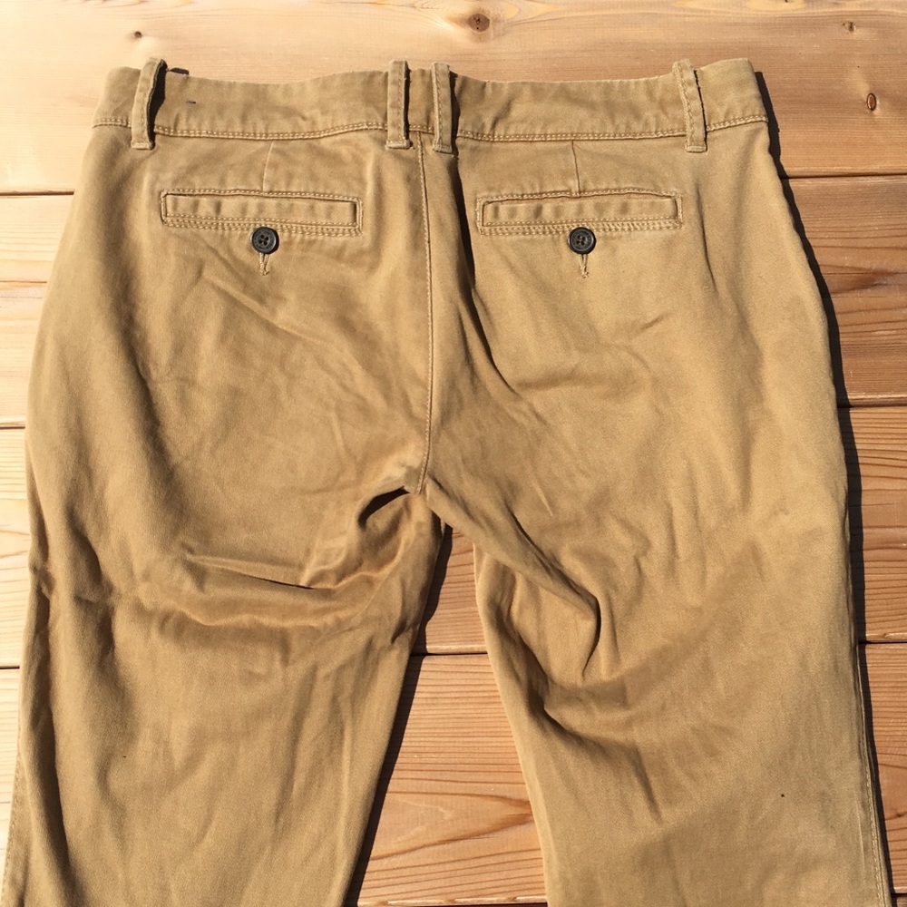 A&F tan perfect stretch pants sz 4